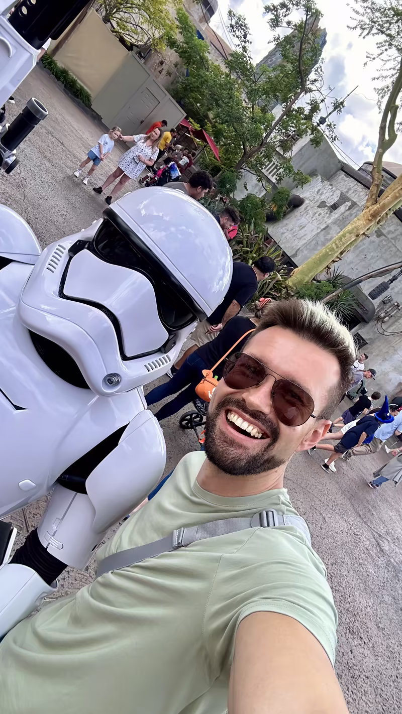 Andrey Talalaev having fun while traveling in the US