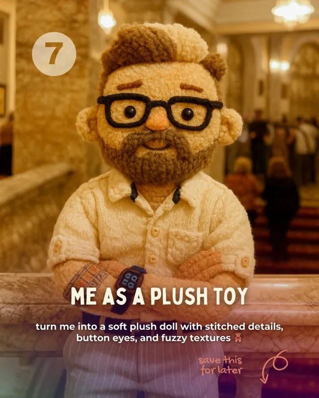 Me as a Plush Toy ChatGPT prompt card