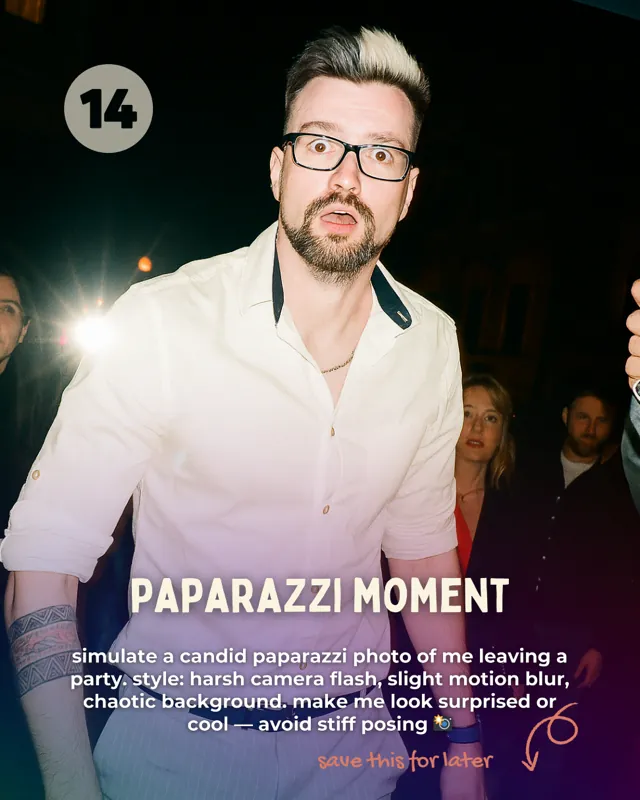 Paparazzi Moment ChatGPT prompt card